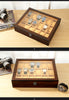 18-Slot Wooden Watch Storage Box, Display, Case & Organizer