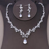 Crystal Heart and Rhinestone Tiara, Necklace & Earrings, Jewelry Set