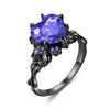 Skull, Skeletons and Cubic Zirconia Heart Vintage Ring