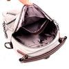 Multifunctional Genuine Sheepskin Leather Vintage Designer Handbag, Mini Backpack & Shoulder Bag