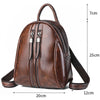Genuine Berkshire Leather Vintage Designer Mini Travel Backpack