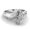 Men's Ring and Zirconia Women's Ring Tungsten Carbide Silver Wedding Rings Set