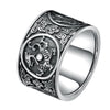 Four Chinese Creatures: Bird, Turtle, Tiger, Dragon Pure Silver Biker Vintage Ring