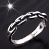 Cable Chain 925 Sterling Silver Steampunk Vintage Ring