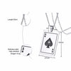 Ace of Spades Playing Card Player Pendant Necklace