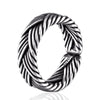 Adjustable Braided 925 Sterling Silver Vintage Wedding Band