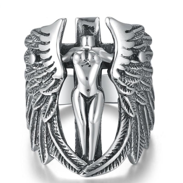Angel Wings 925 Sterling Silver Thai Vintage Ring