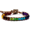 Colorful Natural Stone Beads Rope Chain Bracelet