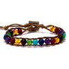 Colorful Natural Stone Beads Rope Chain Bracelet