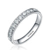 3mm Cubic Zirconia Titanium Eternity Wedding Ring