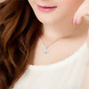 Cat's Eye Pendant 925 Sterling Silver Korean Charm Necklace