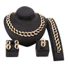 Rhinestone Necklace, Bracelet, Earrings & Ring Jewelry Set