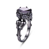 Skull Cubic Zirconia 925 Sterling Silver Engagement Rings