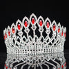 Royal Queen & King Silver Plated Crystal & Rhinestone Baroque Wedding, Prom Crown