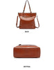 Large Capacity PU Leather Flower Pattern Designer Tote Handbag & Shoulder Bag