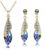 Austrian Crystal Necklace & Earrings Jewelry Set