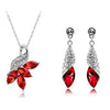Austrian Crystal Necklace & Earrings Fashion Jewelry Set