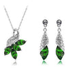 Austrian Crystal Necklace & Earrings Fashion Jewelry Set