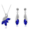 Austrian Crystal Necklace & Earrings Fashion Jewelry Set