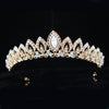 Diamond Floral Paisley Tiara Crown Crystal Diadem