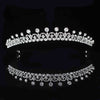Diamond Floral Paisley Tiara Crown Crystal Diadem