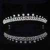 Diamond Floral Paisley Tiara Crown Crystal Diadem