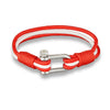 Multilayer Rope & Stainless Steel Country Flag Bracelet