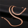 Classic Franco Snake Chain Bracelet and Necklace
