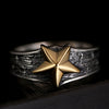 Gold Plated Star 925 Sterling Silver Vintage Ring