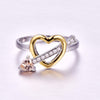 Cupid's Arrow & Heart Cubic Zirconia 925 Sterling Silver Engagement Ring