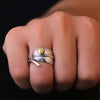 Adjustable Feather 925 Sterling Silver Vintage Ring