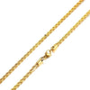 Two-toned Silver and Gold Necklace Chain with Twisted Link Design