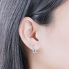 Blue Topaz 925 Sterling Silver Clip Earrings