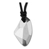 Geometric Wishing Stone 925 Sterling Silver Pendant Necklace