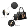 Two-Set Cute Cat Sequined Pendant & Tassel PU Leather Designer Handbag, Crossbody & Shoulder Bag