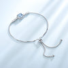 Sky Blue Topaz Venetian Link 925 Sterling Silver Bracelet