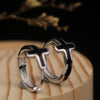 Cross Ear Clip 925 Sterling Silver Fashion Earrings