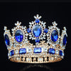 Oval Cut Crystal Glass & Rhinestone Vintage Baroque Bride. Pageant Crown