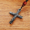 Cracked Cross 925 Sterling Silver Vintage Pendant Necklace