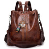 PU Leather Fashion Backpack & Shoulder Bag