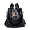 PU Leather Fashion Backpack & Shoulder Bag