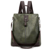 PU Leather Vintage Multifunctional Anti-Theft Travel Backpack