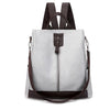 PU Leather Vintage Multifunctional Anti-Theft Travel Backpack