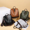 PU Leather Vintage Multifunctional Anti-Theft Travel Backpack