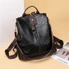 PU Leather Vintage Multifunctional Anti-Theft Travel Backpack