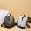 PU Leather Vintage Multifunctional Anti-Theft Travel Backpack