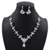 Baroque Crystal, Pearl, Flowers and Rhinestone Tiara, Necklace & Earrings Jewelry Set