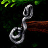 Defensive Snake 316L Stainless Steel Pendant Necklace