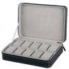6/10/12 Slots Portable PU Leather Watch Storage Box & Organizer
