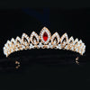 Silver Flame Shaped Oval Tiara Crown for Prom or Wedding